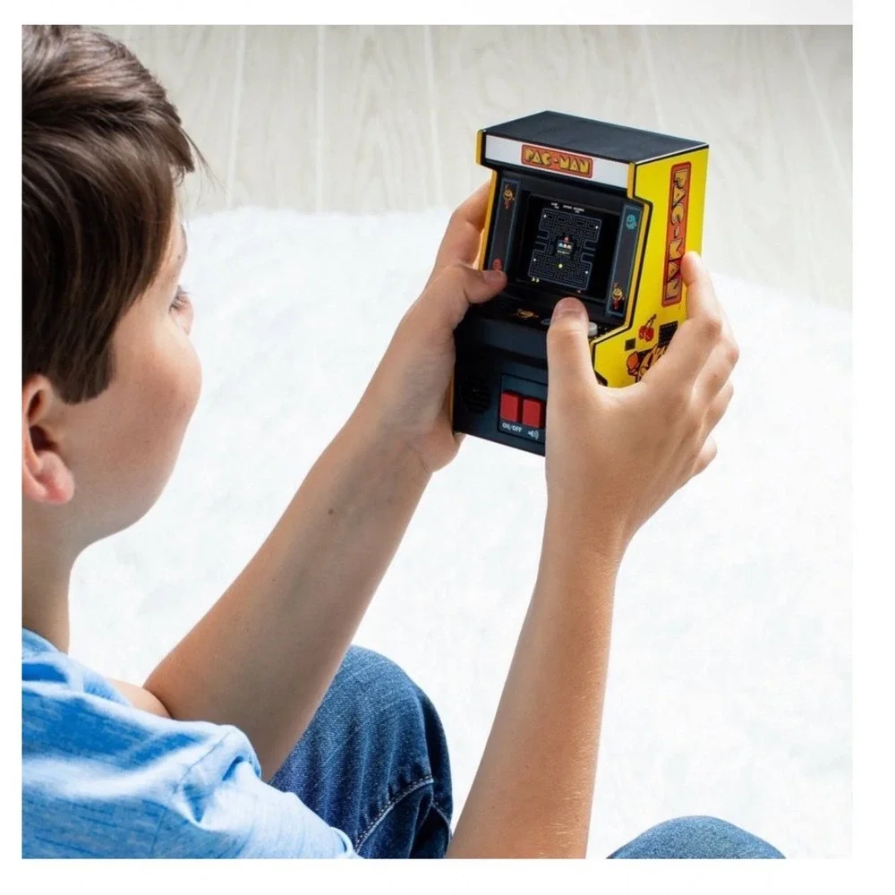 Pac-Man Arcade Classics Handheld Electronic Game Full Color Screen Retro Mini